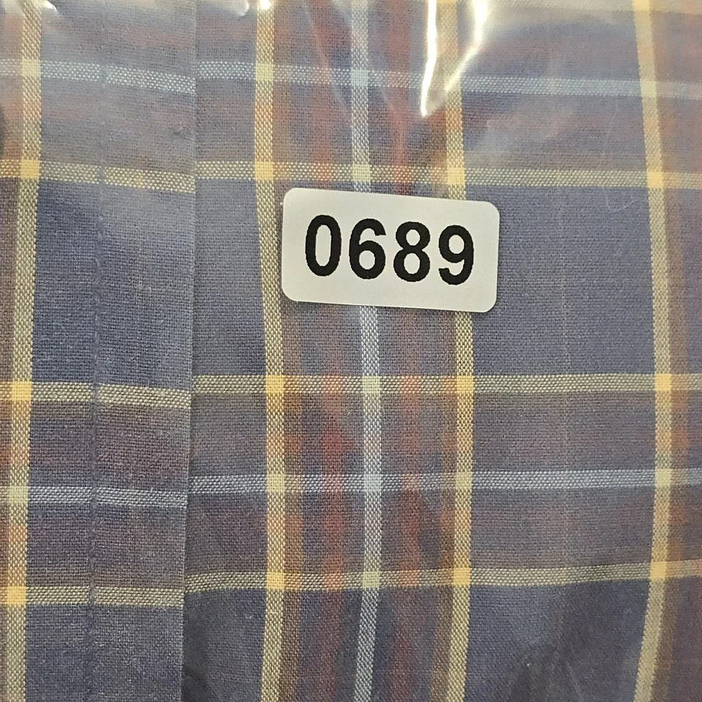 Vintage Façonnable Button-Down Shirt XL Plaid Made in‎ Malaysia 100% Cotton - Picture 9 of 9